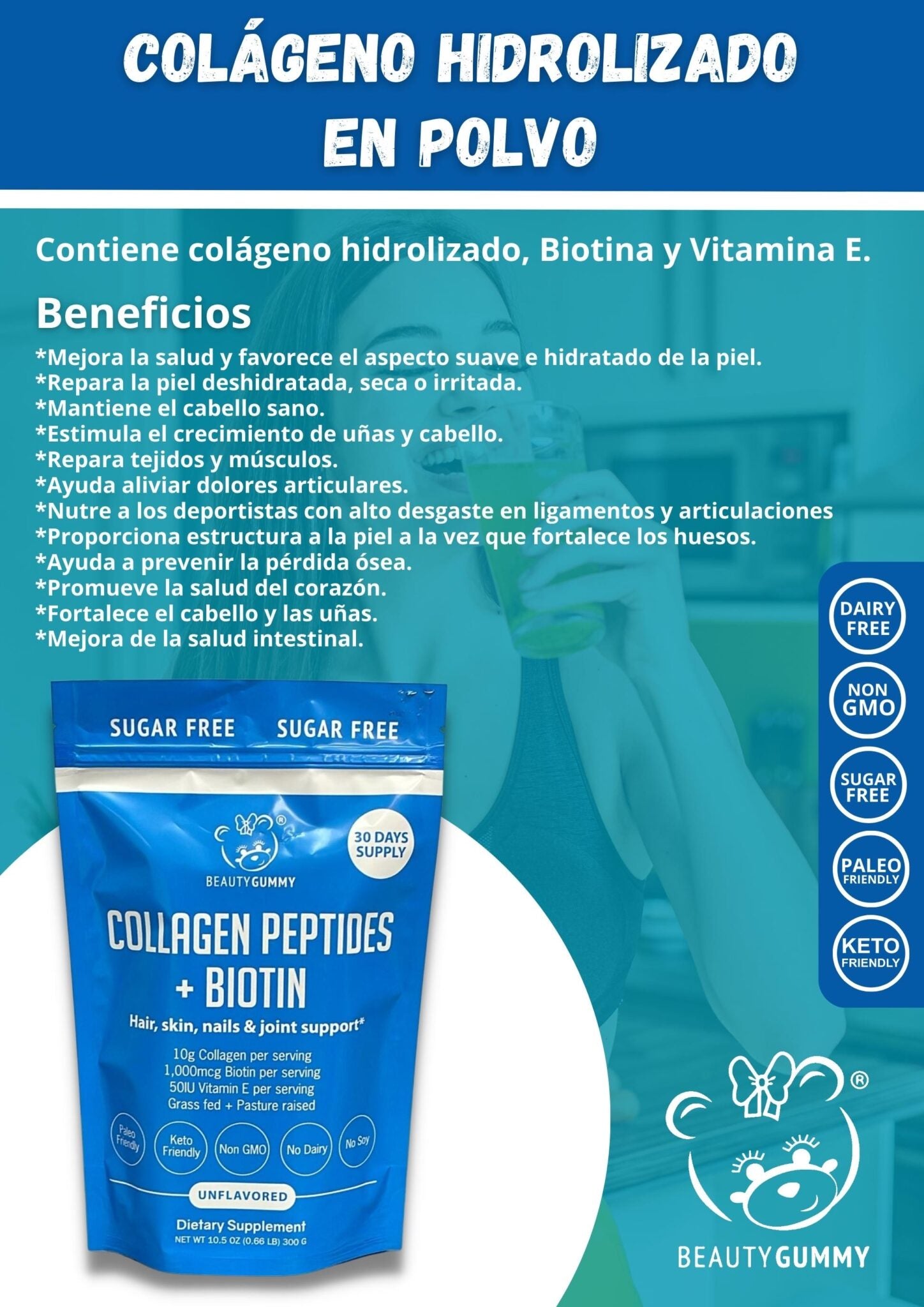Collage Peptides + Biotin